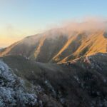 11月20日に二度見展望台から次郎笈を望む。