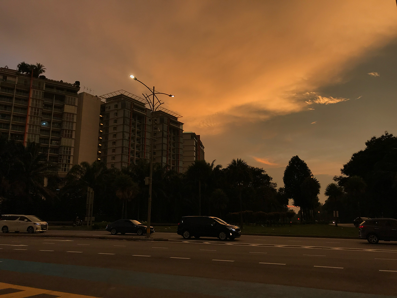 マレーシア・アラダマンサラの夕焼け