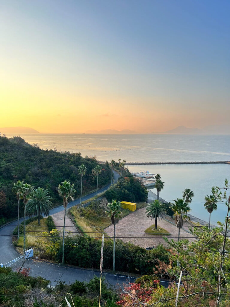 Youtube撮影の際に、偶然撮れた直島の朝焼け